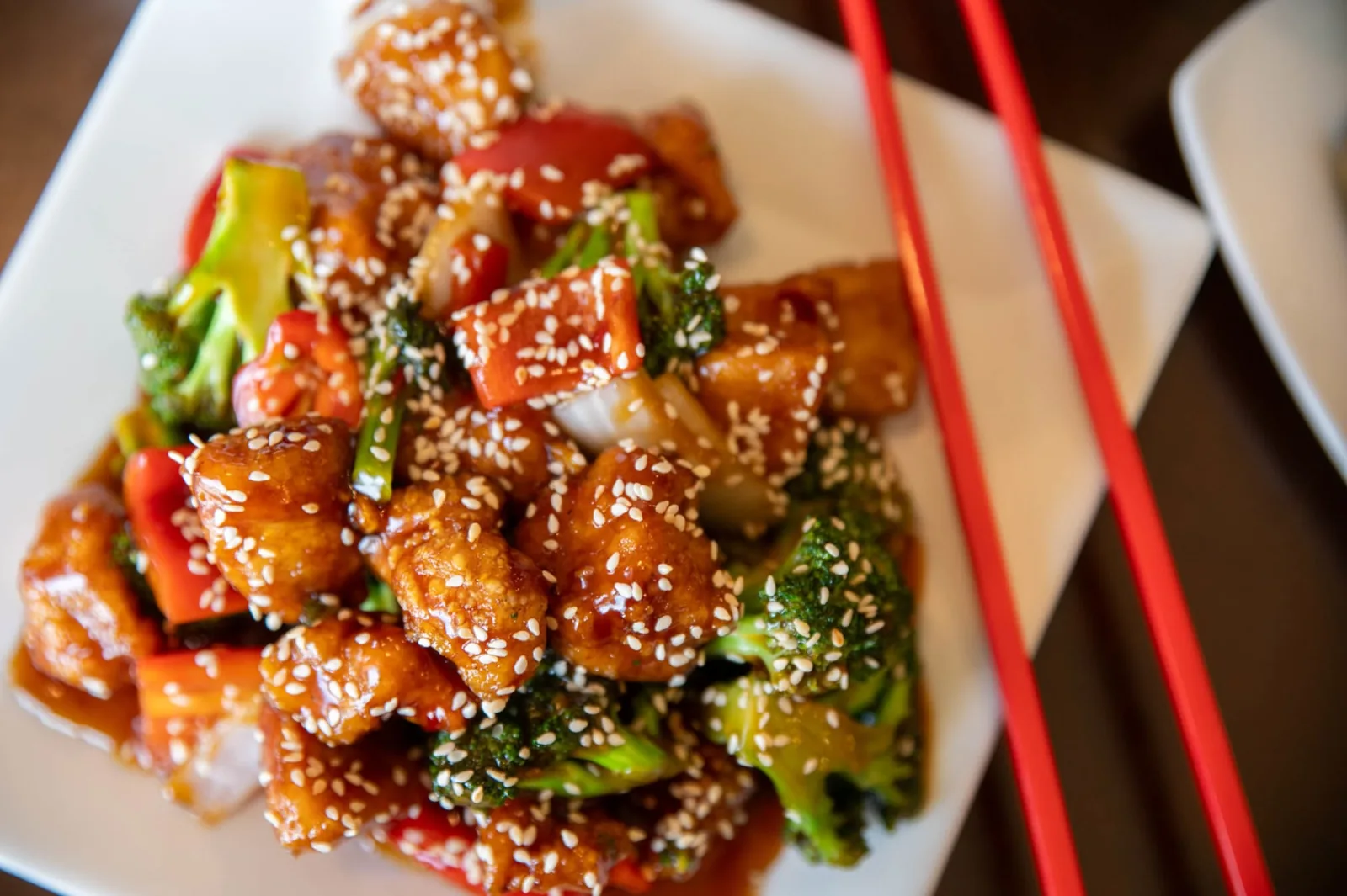 Dishes on the table at VII Asian Bistro