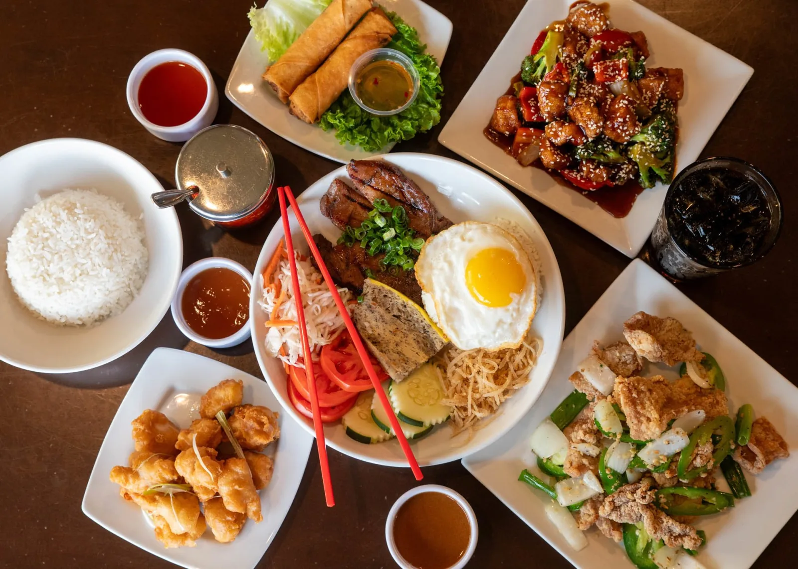 Plates at VII Asian Bistro