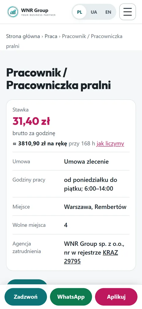Oferta pracy na telefonie: stawka godzinowa, szacunkowa kwota na rękę, umowa i godziny